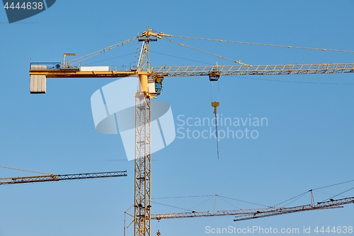 Image of Tall Construction Cranes