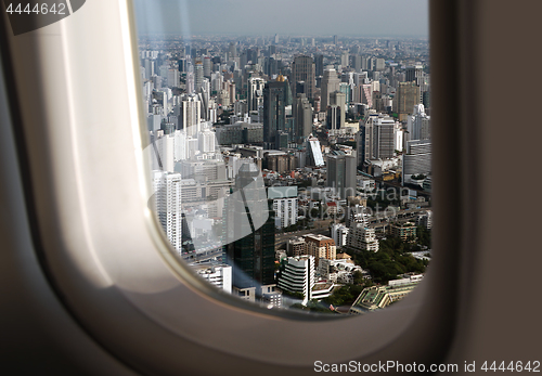 Image of view of Bangkok from plane 