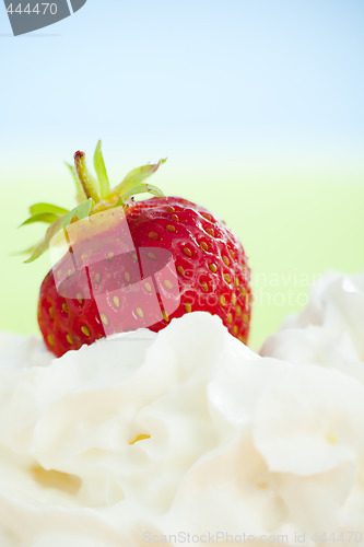 Image of Strawberry and whipped cream