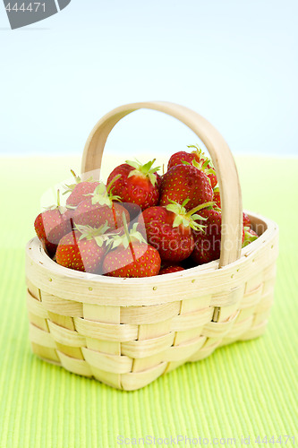 Image of basket full of strawberries