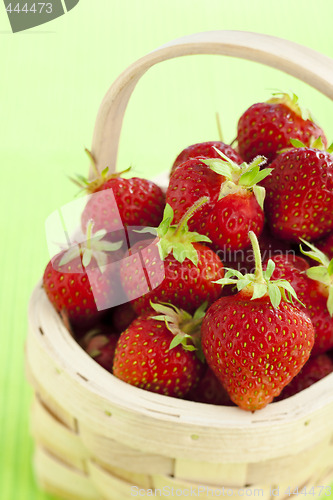 Image of basket full of strawberries