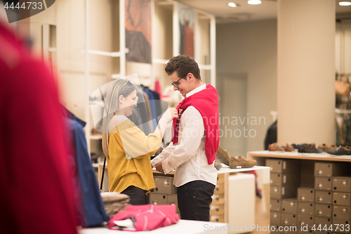 Image of couple in  Clothing Store