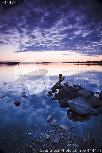 Image of Sunset at lake