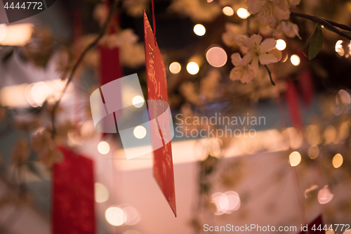 Image of traditional Japanese wishing tree