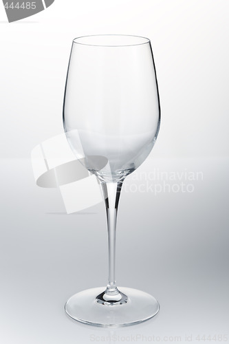 Image of Empty red wine glass