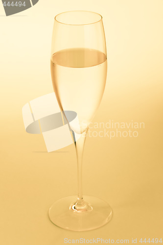 Image of Golden champagne glass