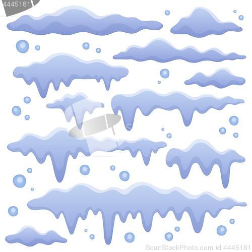 Image of Snow elements theme set 2