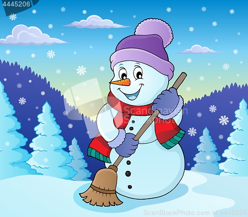 Image of Winter snowman subject image 7