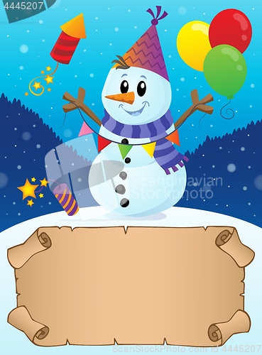 Image of Small parchment in winter party theme 2