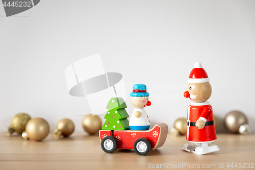 Image of Christmas decoration sweet funny toy figures