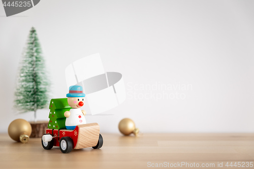 Image of Christmas figure wind up toy sledge
