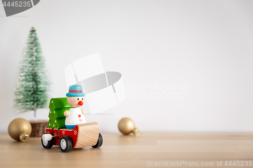 Image of Christmas figure wind up toy sledge