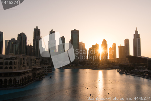 Image of musical fountain in Dubai