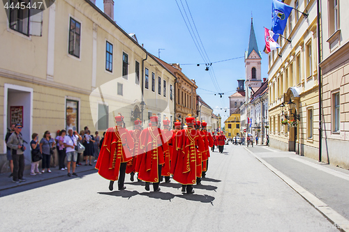 Image of Ceremonial Changing of the Guard in Zagreb, Croatia