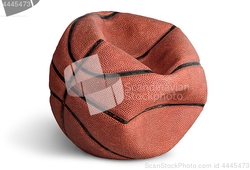 Image of Old deflated basketball