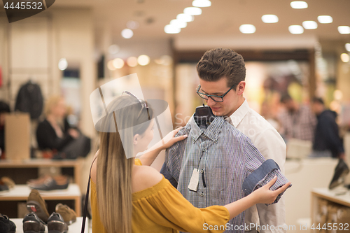 Image of couple in  Clothing Store