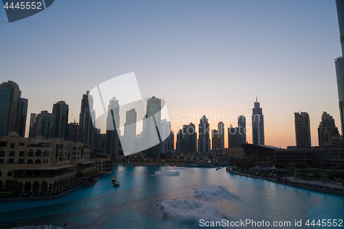 Image of musical fountain in Dubai