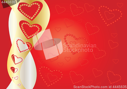 Image of Hearts Background