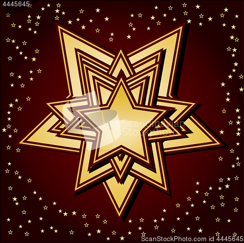 Image of Golden stars on background