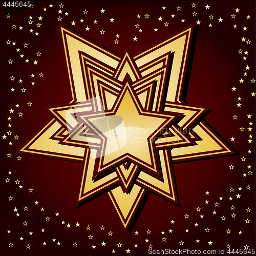 Image of Golden stars on background