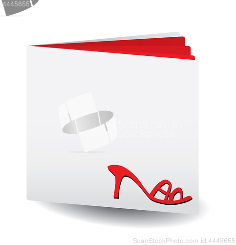 Image of Red catalog of women&#39;s shoes