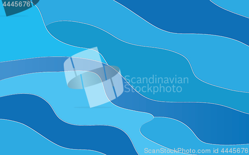 Image of Abstract background with blue waves.