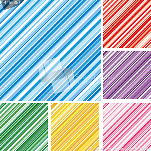 Image of Set of abstract colorful backgrounds with strips, part 5