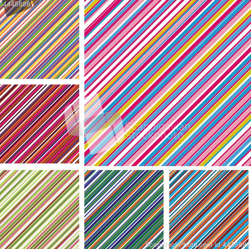 Image of Set of abstract colorful backgrounds with strips, part 6