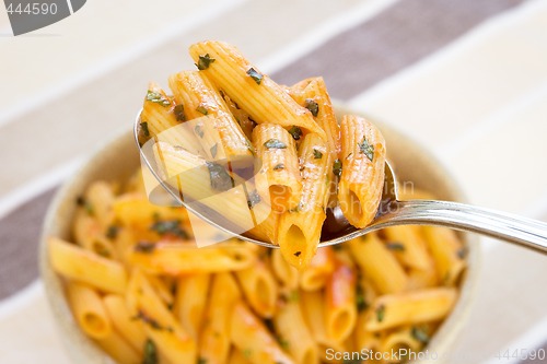 Image of Macaroni on a spoon