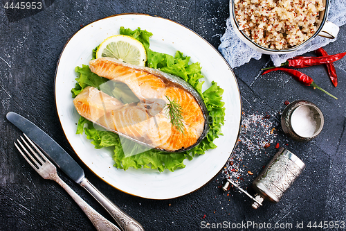 Image of fried salmon