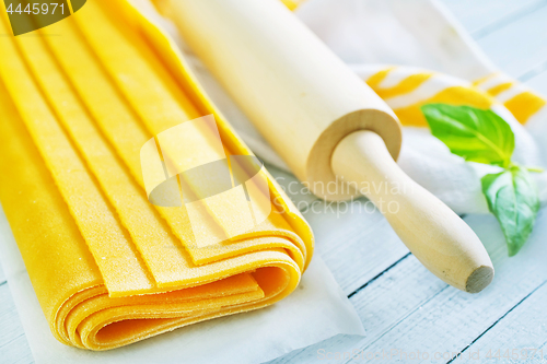 Image of dough for lasagna