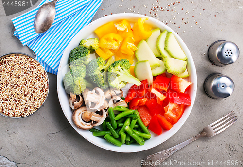 Image of raw ingredients for dinner