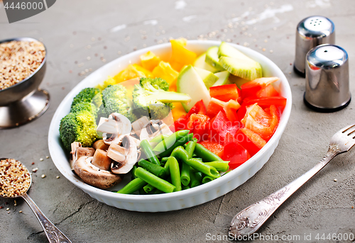 Image of raw ingredients for dinner