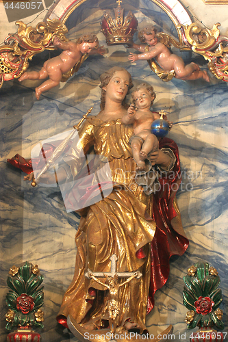 Image of Virgin Mary with baby Jesus