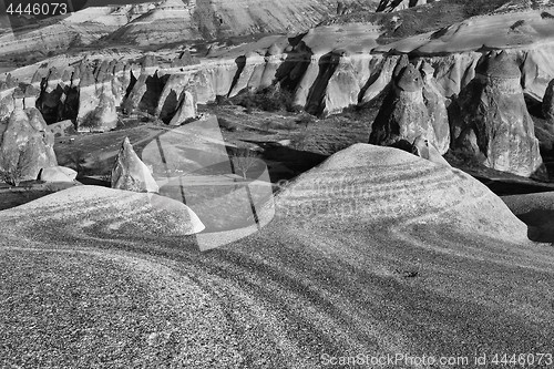 Image of Eroded stone cliffs