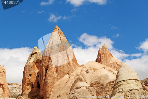 Image of Fairy houses stone cliffs