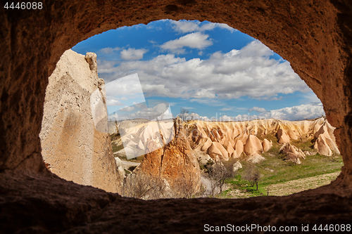 Image of Fairy houses stone cliffs