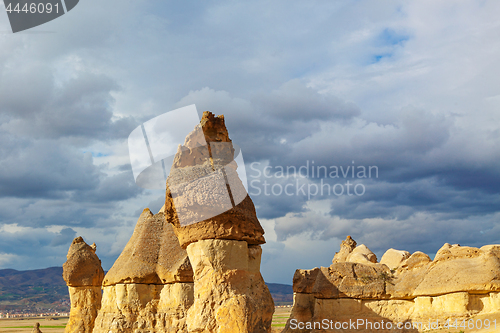 Image of Fairy houses stone cliffs