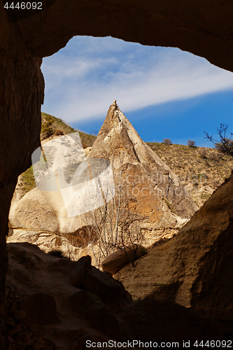 Image of Fairy houses stone cliffs