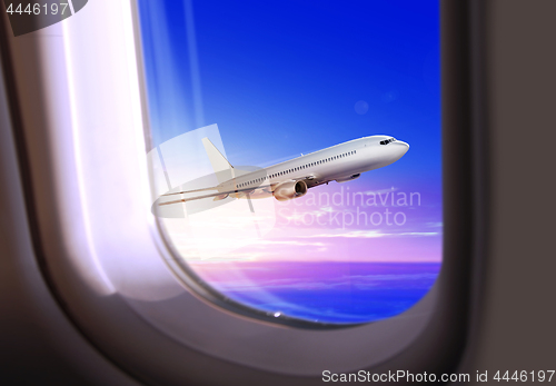 Image of view from the window of airplane