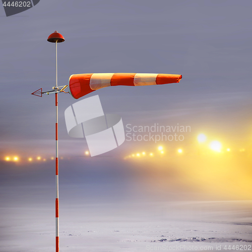 Image of Meteorology windsock in airport