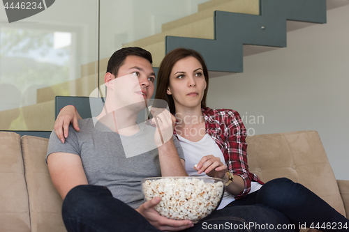 Image of young handsome couple enjoying free time