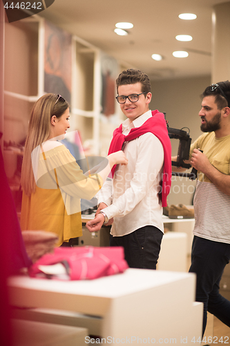 Image of couple in  Clothing Store