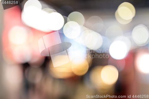 Image of Blur view of city at night