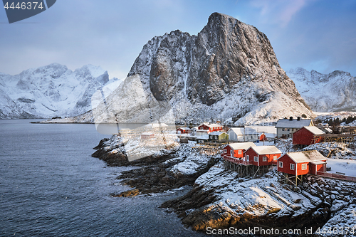 Image of Hamnoy fishing village on Lofoten Islands, Norway 