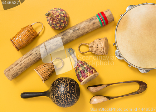 Image of Ethnic percussion musical instruments