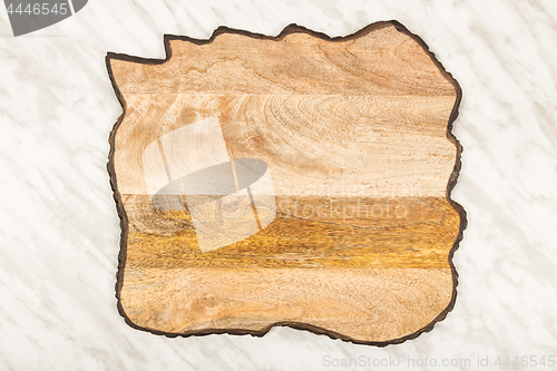 Image of Beautiful wooden surface on marble background