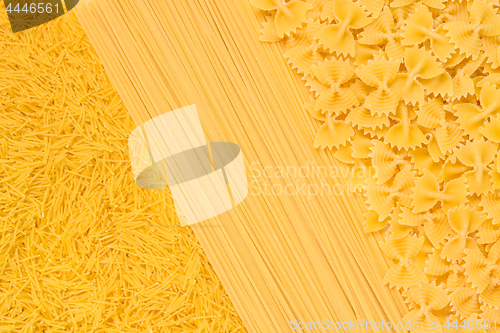 Image of Different types of noodles and pasta