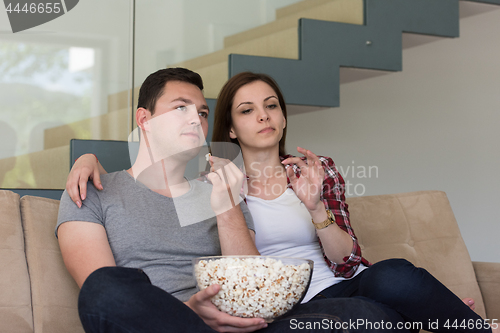 Image of young handsome couple enjoying free time