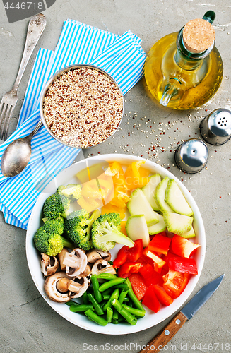 Image of raw ingredients for dinner